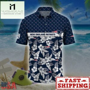 New England Patriots NFL Palm Leaves Hawaiian Shirt
