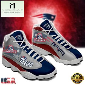 New England Patriots NFL Ver 4 Air Jordan 13 Sneaker - Gift For Fans