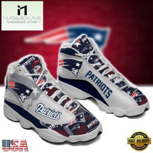 New England Patriots NFL Ver 9 Air Jordan 13 Sneaker - Gift For Fans