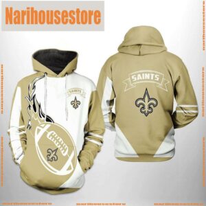 New Orleans Saints NFL Classic 3D Printed Hoodie Zipper Hoodie