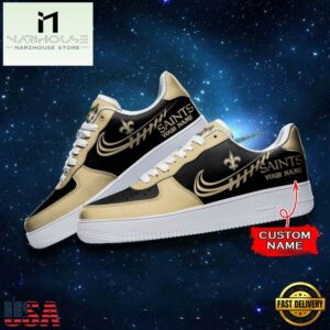 New Orleans Saints NFL Personalized Air Force Sneaker