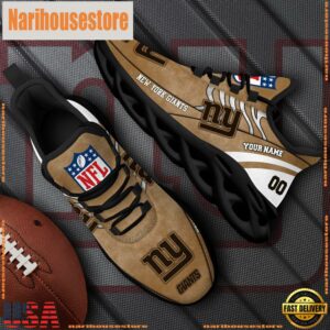 New York Giants NFL Clunky Shoes For Fans Custom Name And Number