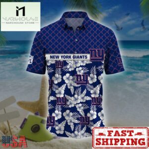 New York Giants NFL Palm Leaves Hawaiian Shirt