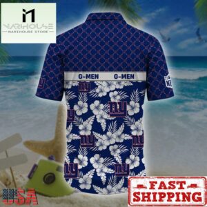 NFL New York Giants Palm Leaves Hawaiian Shirt , Vintage Hawaiian Shirts 5 New York Giants NFL Palm Leaves Hawaiian Shirt