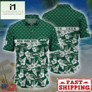 New York Jets NFL Palm Leaves Hawaiian Shirt