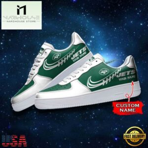 New York Jets NFL Personalized Air Force Sneaker