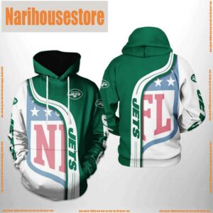 New York Jets NFL Team 3D Printed Hoodie Zipper Hoodie