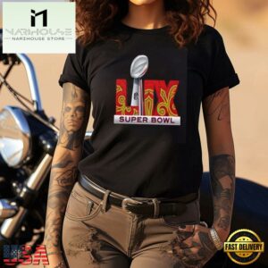 NFL 2025 Super Bowl LIX Football Logo Unisex T Shirt Black