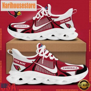 NFL Arizona Cardinals Blue White Stripes Logo Custom Clunky Max Soul Shoes