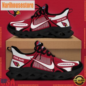 NFL Arizona Cardinals Blue White Stripes Logo Custom Clunky Max Soul Shoes