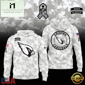 NFL Arizona Cardinals Camo 2024 Salute to Service Hoodie