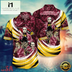 NFL Arizona Cardinals Halloween Horror Movies Summer Hawaiian Shirts