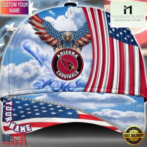 NFL Arizona Cardinals Special American Flag Veterans Custom Cap