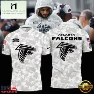 NFL Atlanta Falcons Camo 2024 Salute to Service Polo Shirt