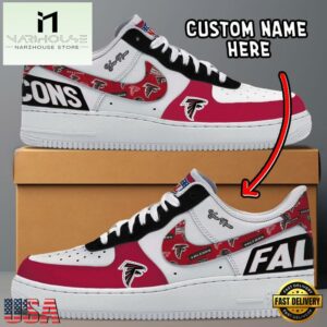NFL Atlanta Falcons Logo Team Design Custom Air Force 1 Shoes