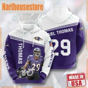 Nfl Baltimore Ravens Earl Thomas Mens Sports Hoodies