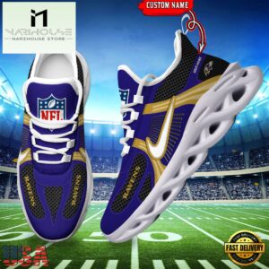 NFL Baltimore Ravens Logo Football Team New Season Max Soul Shoes