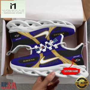 NFL Baltimore Ravens Logo Football Team New Season Max Soul Shoes