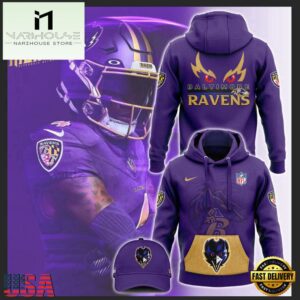 NFL Baltimore Ravens Purple Rises Hoodie