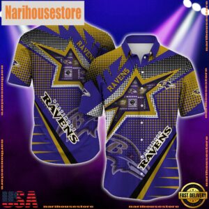 NFL Baltimore Ravens Special Football Team Star Hawaiian Shirts