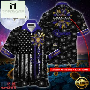 NFL Baltimore Ravens Sunflower For Mother Day Father Day Hawaiian Shirt
