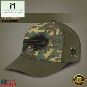 NFL Buffalo Bills Arctic Camo 2024 Salute to Service Baseball Cap
