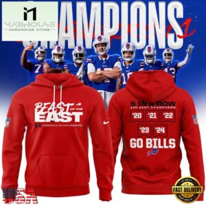 NFL Buffalo Bills Beast Of The East Red Hoodie