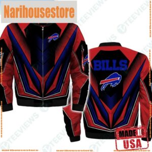Nfl Buffalo Bills Bomber Jacket 3D Puff Print Hoodie