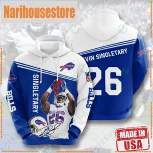 Nfl Buffalo Bills Devin Singletary 3D Hoodies