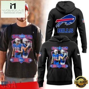 NFL Buffalo Bills Exclusive Dawson Knox And Dalton Kincaid Double Trouble Hoodie
