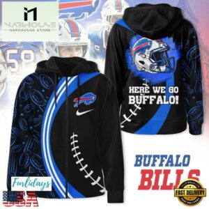NFL Buffalo Bills Here We Go Zip Hoodie