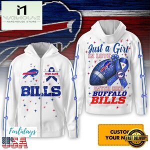 NFL Buffalo Bills Just A Girl In Love With Her Zip Hoodie