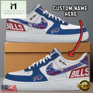 NFL Buffalo Bills Logo Team Design Custom Air Force 1 Shoes