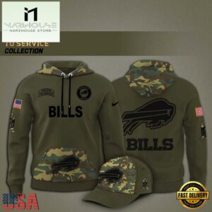 NFL Buffalo Bills Nike Arctic Camo 2024 Salute to Service Hoodie
