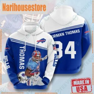 Nfl Buffalo Bills Thurman Thomas Vintage Sports Hoodies