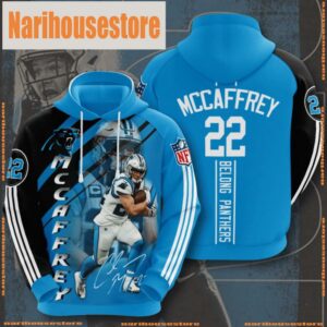 NFL Carolina Panthers 22 Christian McCaffrey 3D Printed Hoodie Shirt