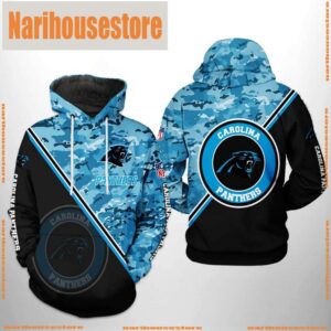 NFL Carolina Panthers Camo Team 3D Printed Hoodie Shirt
