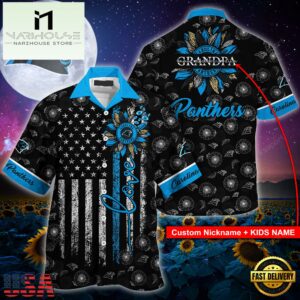 NFL Carolina Panthers Sunflower For Mother Day Father Day Hawaiian Shirt