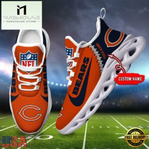 NFL Chicago Bear Football Team Design Max Soul Shoes, Football New Sneaker Shoes