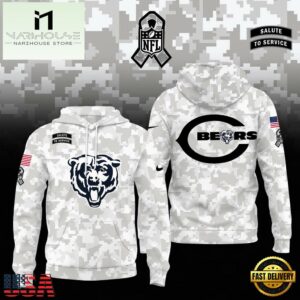 NFL Chicago Bears Camo 2024 Salute to Service Hoodie