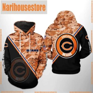 NFL Chicago Bears Camo Team 3D Printed Hoodie Shirt