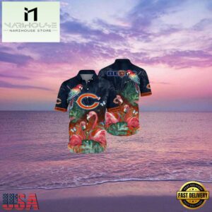NFL Chicago Bears Hawaiian Shirt Mens Flamingo