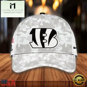NFL Cincinnati Bengals Camo 2024 Salute to Service Baseball Cap