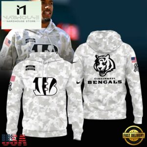 NFL Cincinnati Bengals Camo 2024 Salute to Service Hoodie