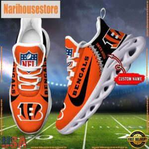 NFL Cincinnati Bengals Custom Name Max Soul Shoes Gift For Fans