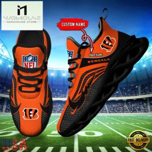 NFL Cincinnati Bengals Football Team New Design Max Soul Shoes Sneaker