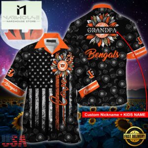 NFL Cincinnati Bengals Sunflower For Mother Day Father Day Hawaiian Shirt