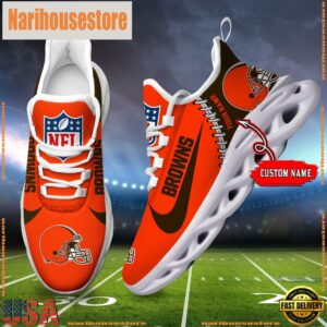 NFL Cleveland Browns Custom Name Max Soul Shoes Gift For Fans
