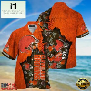 NFL Cleveland Browns Football Team Summer God Hawaii Shirt
