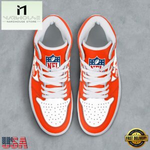 NFL Cleveland Browns Grunge Style Custom Air Jordan 1 Shoes